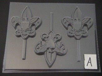 711 Boy Scout Chocolate Candy Lollipop Mold  FACTORY SECOND